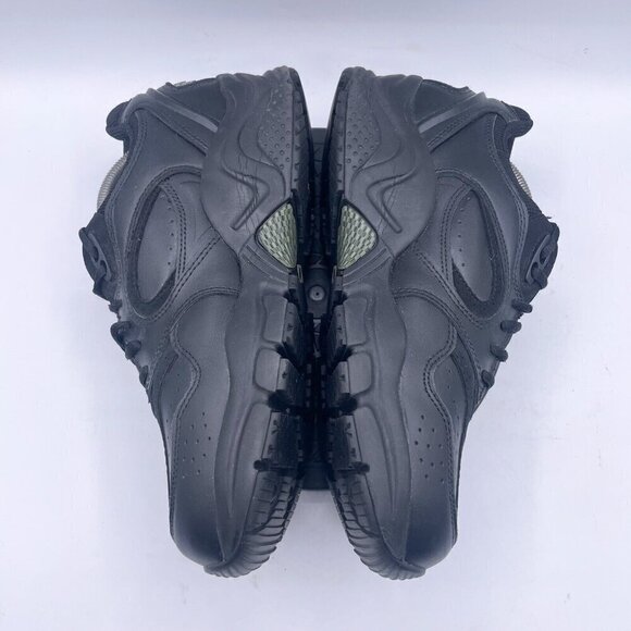 Apex Walker X801 Womens Walking Orthopedic Black Leather Lace Up Shoes Size 10 - Picture 4 of 9